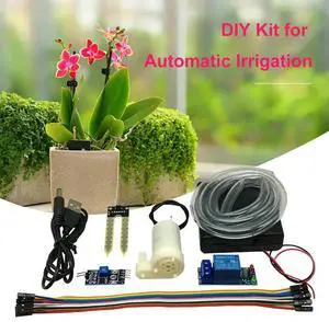 Automatic Irrigation Module DIY Kit Automatic Irrigation Garden Kit Soil Moisture Sensor Mini Water Pump for