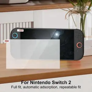 Game Console Screen Protector Film 2 PCS Anti-Scratch Screen Tempered Film Anti-Blue Light Ultra-Clear for Nintendo for Switch 2