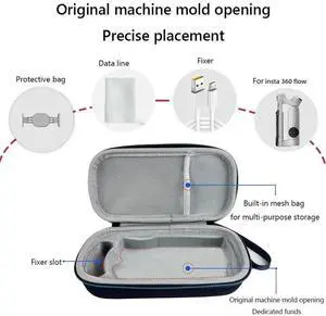 Carrying Storage Case Anti-Stress Shockproof Case Anti-fall Shockproof with Storage Mesh Bag for Flow and Accessories