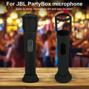 Silicone Case Anti-Rolling Mic Sleeves Microphone Stand Microphone Case for JBL PartyBox Wireless Mic