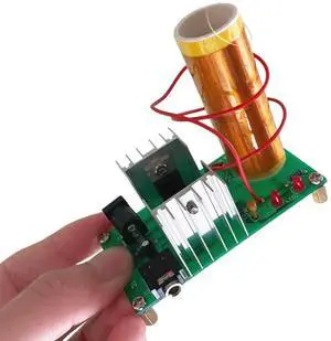 Mini for Tesla Coil DIY Welding Kits Mini Music for Tesla Coil Plasma Speaker Arc Experiment Input Voltage 15-24V 15W 2A Mini for Tesla Coil DIY Welding Kits Mini Music for Tesla Coil Plasma Speaker Arc Experiment Input Voltage 15-24V 15W 2A