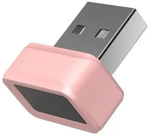 USB Fingerprint Key Reader Biometric Mini Security Key Dongle Anti-Spoofing Hello FIDO U2F 360° Touch for PC Or Laptop