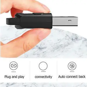Bluetooth-compatible 5.0 Transmitter Wireless Headphone Adapter Receiver for Game Console Host