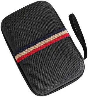 Portable Carrying Case Waterproof Protective Travel Case Shockproof with Pocket for Anbernic RG Cube Retro Handheld Game Console