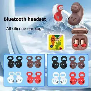 8 Pairs Silicone Ear Tips Non-slip Wireless Earbuds Tips Replacement Ear Wing Drop-proof Dustproof for Galaxy Buds Live