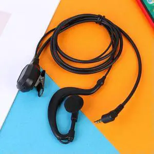 3.5mm Walkie Talkie Earpiece Headset with PTT Mic 1Pin Earphone Earpiece Headphone Multifunctional for ICOM YAESU Radio