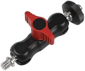 Ball Mount Clamp W/ 1/4inch -20 Thread Ball Head Magic Arm Clamp Rotatable l Super Clamp for GPS Phone Monitor Video Light