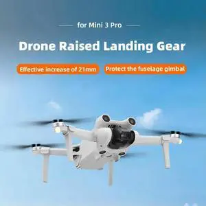 4PCS Protective Support Landing Gears Heighten 21mm Landing Gear Extended Landing Legs Foldable Quick Release for Mini 3 Pro