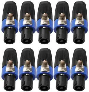 Audio Speaker Plug Connectors Outdoor Music Listening Supplies 2/10x 4 Pole Accessories for Neutrik Speakon NL4FC