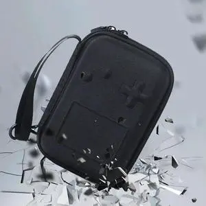 Hard Carrying Case Shockproof Portable Protective Case Built-in Fixing Straps&Mesh Pocket Protection Bag for RG35XX Plus Console