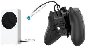Controller Back Button Attachment Paddles Keys Gaming Accessories Gamepad Paddle Keys with Data Cable for Xbox Series/One S/X