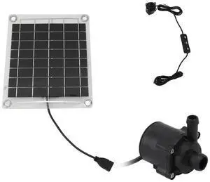 12V 10W Aquarium Pump Garden Decoration Mini Fountain Panel Pump Watering System Solar Power Panel Water Pump Kits for Fish Tank