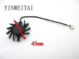 FAN FOR ADDA AD0512UB-TBB 45mm 4Pin 35X35X27mm VGA Video Card Fan For HD5670 Cooling Fan