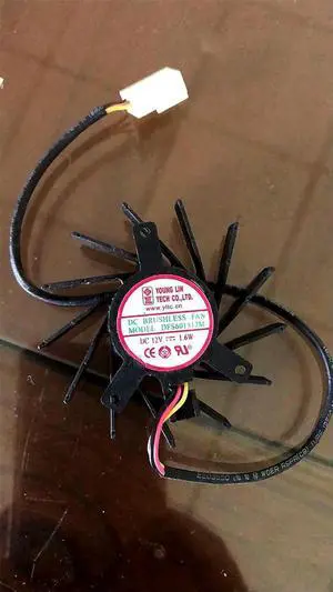 DFS601512M 12V 1.6W FAN for 3pin Video card cooling fan 35x35x26mm 53mm DFS801812M 12V 0.35A 8018mm