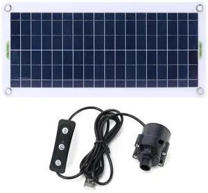 19W 800L/H Fountain Panel Pump with Adjustment Switch PET Solar Power Panel Water Pump Solar Panel Water Pump Kits for Fish Tank