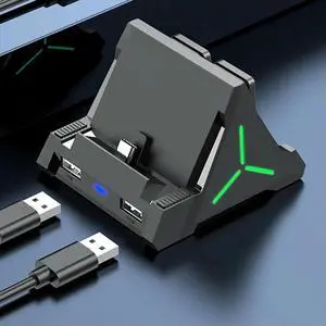 For Switch TV Docking Station TV Dock with HDMI-Compatible USB Type C Ports Portable Charging Stand Charging Station Dock Base