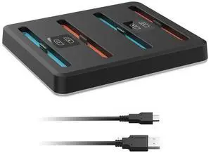 Controller Charger with RGB Lights Charging Dock Magnetic Controller Charger Stand Station for Nintendo Switch2 Accessories