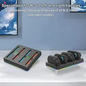 Controller Charger 4 in 1 Charging Dock Magnetic Controller Charger Stand Station for Nintendo Switch2 Accessories