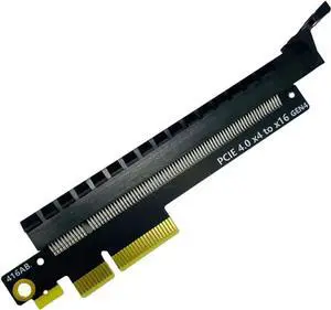 JAENFONG PCIE 4.0 X4 X8 to X16 Riser Card Converter PCB Adapter GEN4 Board for Graphics Card Network Card Capture Card and Other Standard PCIE Card (X4 to X16)