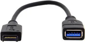 JAENFONG USB 3.1 Front Panel Header to USB 3.0 Type-A Female Extension Cable 20cm Type-E IDC Connector
