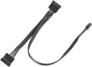 JAENFONG PC Power Supply Cable Motherboard ATX Mini 4 Pin to SATA SSD for M410 M415 M425 B415 M610 M710 M4200R Motherboard 4P to 1 / Turn 2 SATA (Type 4 45cm)