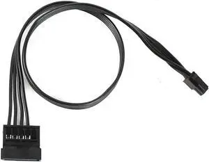 JAENFONG PC Power Supply Cable Motherboard ATX Mini 4 Pin to SATA SSD for M410 M415 M425 B415 M610 M710 M4200R Motherboard 4P to 1 / Turn 2 SATA (Type 3 40cm)