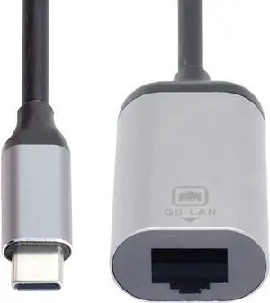 JAENFONG LAN Cable Adapter for Laptop Type C USB C USB 3.1 Male to 1000Mbps Gigabit Ethernet Network Female