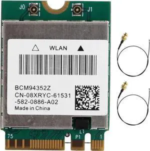 JAENFONG Wireless Network Card NGFF 2.4Ghz / 5Ghz Dual Band BCM94352Z Wireless Network Card(#1) JAENFONG Wireless Network Card NGFF 2.4Ghz / 5Ghz Dual Band BCM94352Z Wireless Network Card(#1)