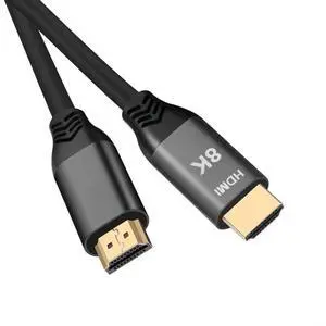 JAENFONG  HDMI Cable 4K HDMI 2.1 48Gbs Male to Male with Ethernet 8K Ultra HD High Speed 48Gpbs HDMI Cable 8K 60hz 4K 120hz 100cm