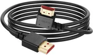 JAENFONG   8K HDMI 2.1 Right Angle Cable 6.6FT 90 Degree 48Gbps High Speed HDMI Male to Male Cable for 4K@120Hz 8K@60Hz 2K@240Hz (Right Angle)