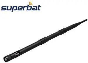 JAENFONG 9dbi 2.4GHz Omnidirectional WiFi Folding Antenna RP-TNC Male Connector for WRT54G WAP54G 802.11b 802.11g Rubber Aerial