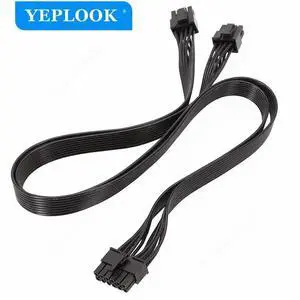 ForCorsair AX850, AX750, AX650 Modular Powers, 12Pin to PCI-E Dual 8Pin 6+2Pin VGA Graphics Card GPU Power Cable, 18AWG 60 CM