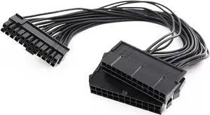 JAENFONG Dual Psu Power Supply 24 Pin Extension Cable For Atx Motherboard,24 Pin 20 + 4 Dual Multiple Psu Power Supply Cable Sp Adapter Extension Kit