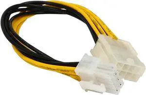 JAENFONG 8 inch ATX 12V/ EPS 12V Power Supply Molex 8-pin Motherboard/CPU Internal Power Extension Cable,Computer CPU 4+4 pins Power Cord