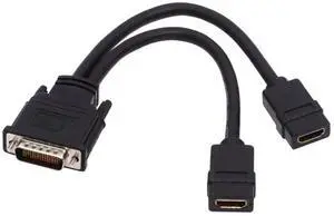 JAENFONG DMS-59Pin 1 to 2 HDMI 1.4 Splitter Extension Cable for PC Graphics Card JAENFONG DMS-59Pin 1 to 2 HDMI 1.4 Splitter Extension Cable for PC Graphics Card