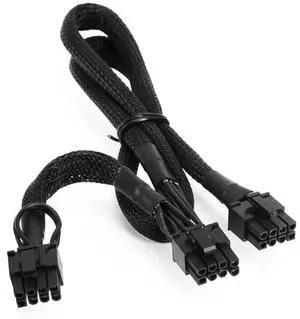 ForCorsair RMx, PCIe Dual 8Pin 6+2 GPU Power Cable for RM1000x, RM850x, RM750x, RM650x Modular Power, Sleeved Net 60+20CM 18AWG
