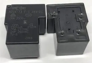 832A-1A-D 24V ; 832A-1A-F-C-BH 832A-1A-C 832A-1A-C-BH 12V ; 832A-1A-F-C 832A-1A-F-S 48V ; (T90-1A-4P) Relay 4 Pins 1pcs(832A-1A-F-S 48VDC)