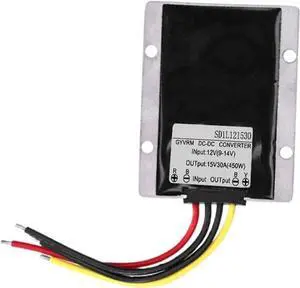 DC DC Boost 12V to 15V 30A 450W Conventer 9-14V to 15V 20A 25A 30A Boost Converter 12 to 15 Voltage Car Inverter(Current 30A)