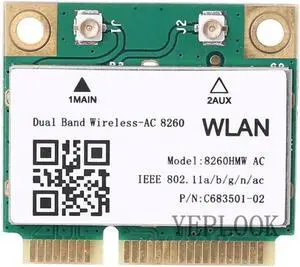 WiFi Card Wireless-AC 8260 8260NGW AC8260 300Mbps+867Mbps Dual Band 2.4G/5Ghz 802.11AC 2x2 Bluetooth 4.2 Mini PCI-E Network Card
