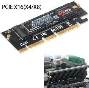 SSD M.2 NVME Convert Card PCIE 4x 8X 16X SSD Expand Card Aluminum Fast Cooling M-KEY Extend Adapter Computer Hard Disk Expansion