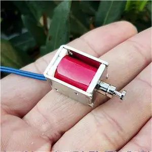 Electromagnet Micro Solenoid Valve Push Pull Suction Type DC 6V-12V Frame Type Spring Push Pull Type Rod Mini Electromagnet Stroke 5mm Relay