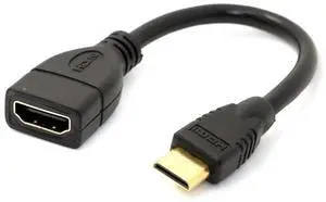 JAENFONG  Mini HDMI Male to HDMI Female 4K60hz HDTV Cable Adapter for Displays Monitor Camera