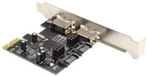 JAENFONG PCI-E to 4 Ports SATA 3.0 ESATA PCIE SATA3 6Gbps Expansion Card PCI-E Adapter