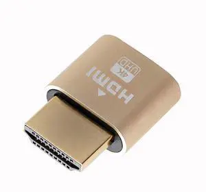 JAENFONG  4K HDMI Dummy Plug, Virtual Monitor Emulator, Headless Display Adapter, EDID Emulator, Supports 4096x2160@60Hz, 3840x2160@60Hz, 2560x1440@60Hz for Windows, Mac, Linux Plug & Play (1PCS)