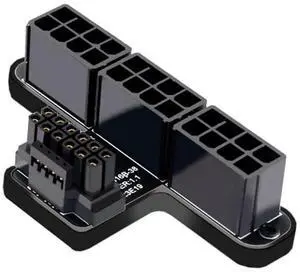 JAENFONG Adapter 12VHPWR ATX3.0 PCI-E 5.0 Power Modular to Three ATX 8P Adapter for 4080 5090TI 16Pin 12+4P Graphics Card (Up Angled 90 Degree) JAENFONG Adapter 12VHPWR ATX3.0 PCI-E 5.0 Power Modular to Three ATX 8P Adapter for 4080 5090TI 16Pin 12+4P Graphics Card (Up Angled 90 Degree)