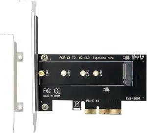 JAENFONG  NVME PCIe Adapter, M.2 NVME SSD to PCI Express 3.0 Host Controller Expansion Card with Low Profile Bracket,M.2 M-Key NVME to PCIe X4 Adapter for PC, Support 2230 2242 2260 2280