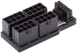 JAENFONG ATX3.0 PCI-E 5.0 Power Modular 12VHPWR Adapter to Four ATX 8P Down Angled 90 Degree for 4080 4090 5090TI 16Pin 12+4P Graphics Card JAENFONG ATX3.0 PCI-E 5.0 Power Modular 12VHPWR Adapter to Four ATX 8P Down Angled 90 Degree for 4080 4090 5090TI 16Pin 12+4P Graphics Card