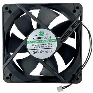 JAENFONG  for RDH1225S XINRUILIAN BRUSHLESS DC Fan, 12V 0.40A 120x120x25mm 2-Wire Chassis Cooling Fan JAENFONG  for RDH1225S XINRUILIAN BRUSHLESS DC Fan, 12V 0.40A 120x120x25mm 2-Wire Chassis Cooling Fan