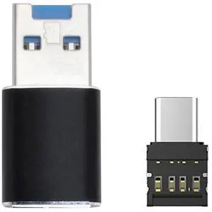 JAENFONG USB 3.0 to Micro SD SDXC TF Card Reader with Micro Type-C USB-C OTG Adapter for Tablet/Cell Phone