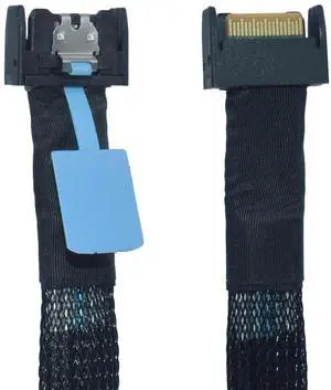 JAENFONG PCIe 5.0 MCIO 4i to MCIO x4 Cable Straight Male SFF-TA-1016 38pin, 1.6ft (50cm)